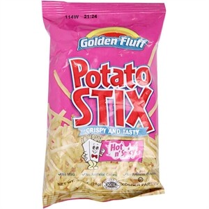 Golden Fluff Potato Stix-Hot N'spicy